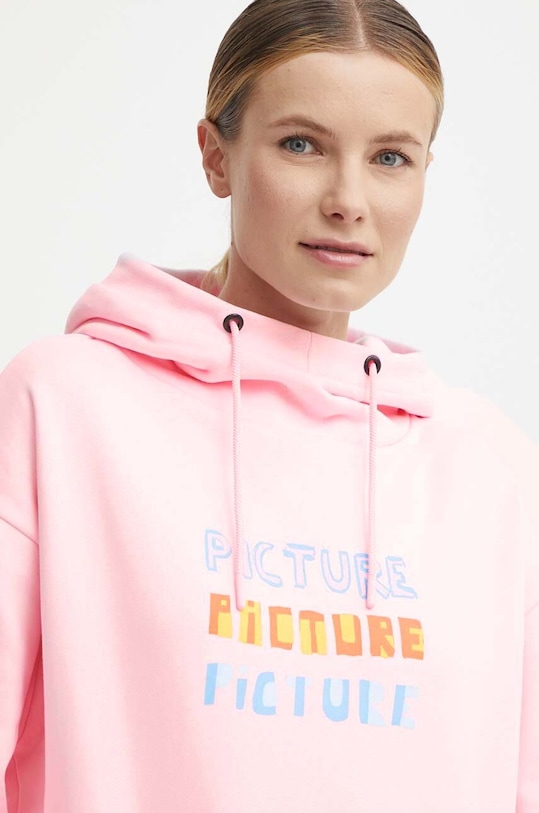 Одяг Бавовняна кофта Picture Bail WSW335 рожевий