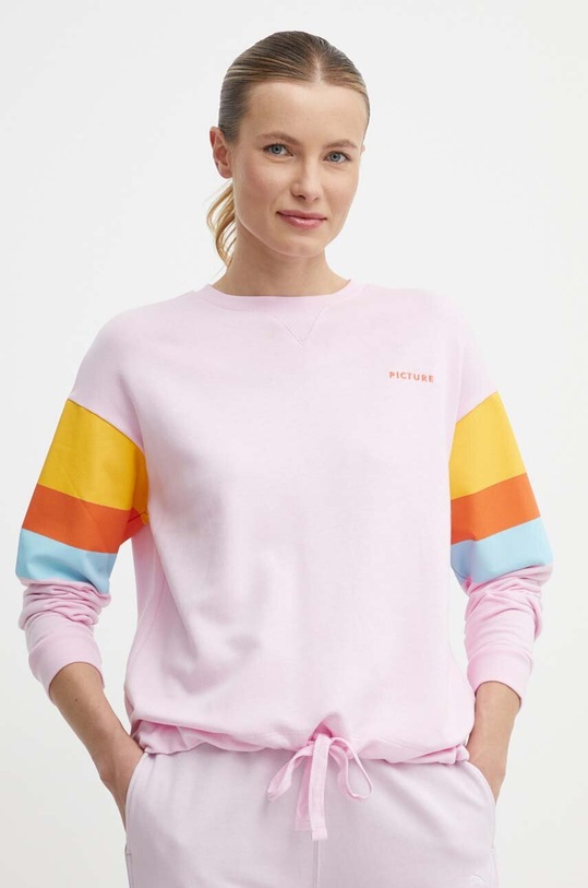 Μπλούζα Picture Trisse χωρίς κουκούλα ροζ WSW273