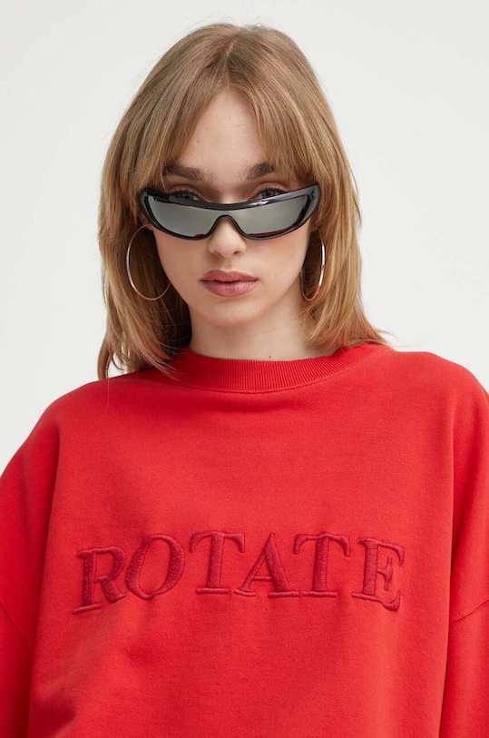 Rotate bluza bawełniana czerwony 1127551292