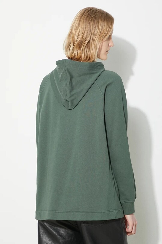 Дрехи Памучен суичър Fjallraven Vardag Hoodie W F86987.679 тюркоазен