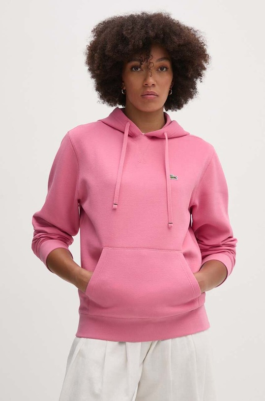 Lacoste bluza z kapturem różowy SF8346