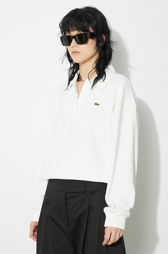 Mikina Lacoste bílá SF9449