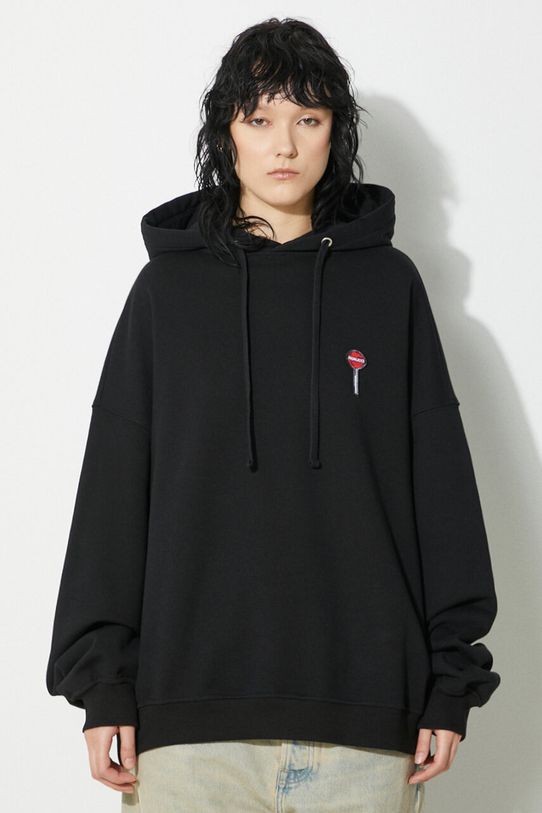 Fiorucci pamut melegítőfelső Black Lollipop Patch Hoodie pamut fekete M01FPSHO092CJ05BK01