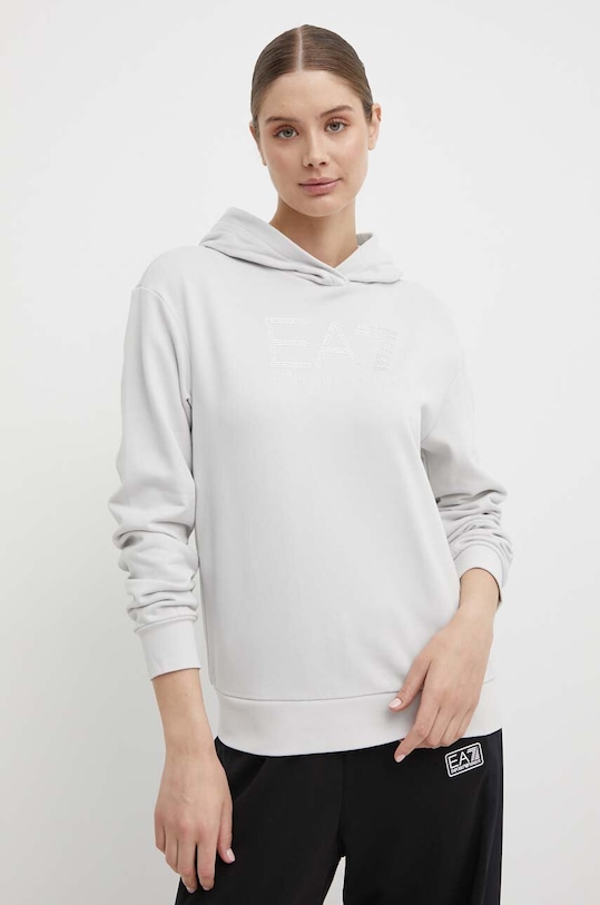 Bavlnená mikina EA7 Emporio Armani bavlna sivá 3DTM23.TJSYZ.1938