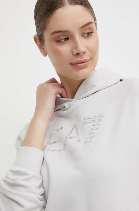 Bavlnená mikina EA7 Emporio Armani sivá 3DTM23.TJSYZ.1938