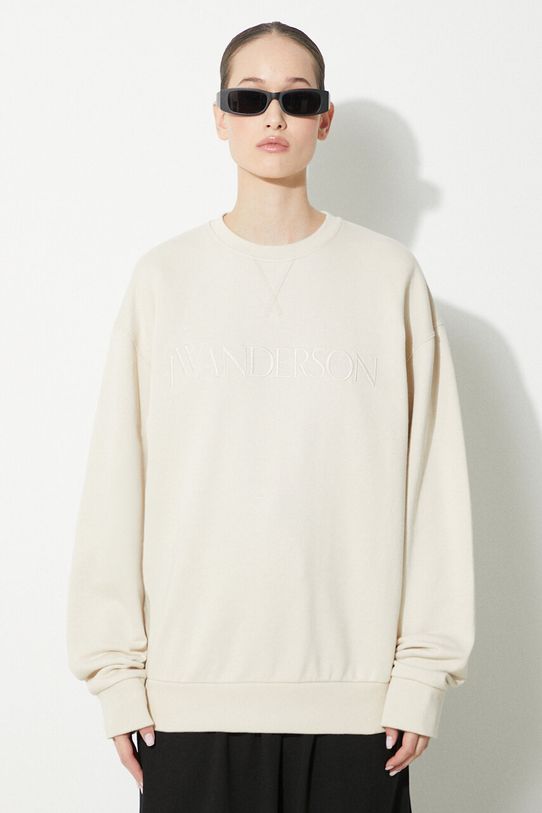 JW Anderson cotton sweatshirt Logo Embroidery Sweatshirt