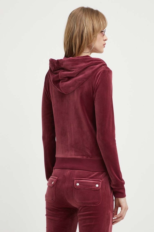 Odzież Juicy Couture bluza welurowa JCAP176.485 bordowy