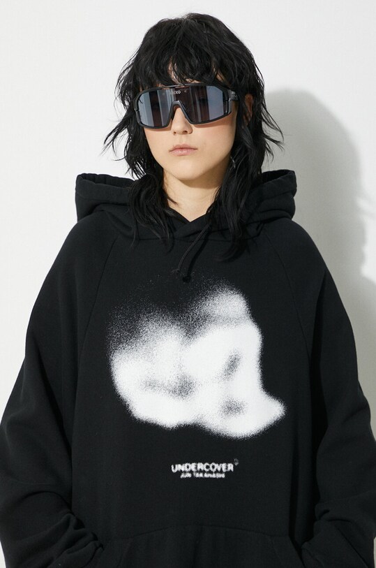 Бавовняна кофта Undercover Hoodie UC1D1801.3 чорний