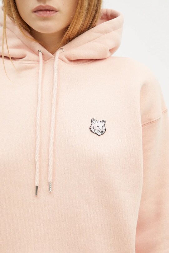 Бавовняна кофта Maison Kitsuné Bold Fox Head Patch Comfort Hoodie помаранчевий MW00704KM0307