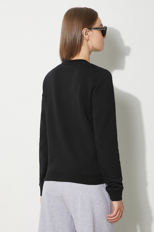 Odzież Maison Kitsuné bluza bawełniana Fox Head Patch Regular Sweatshirt LW00302KM0001 czarny