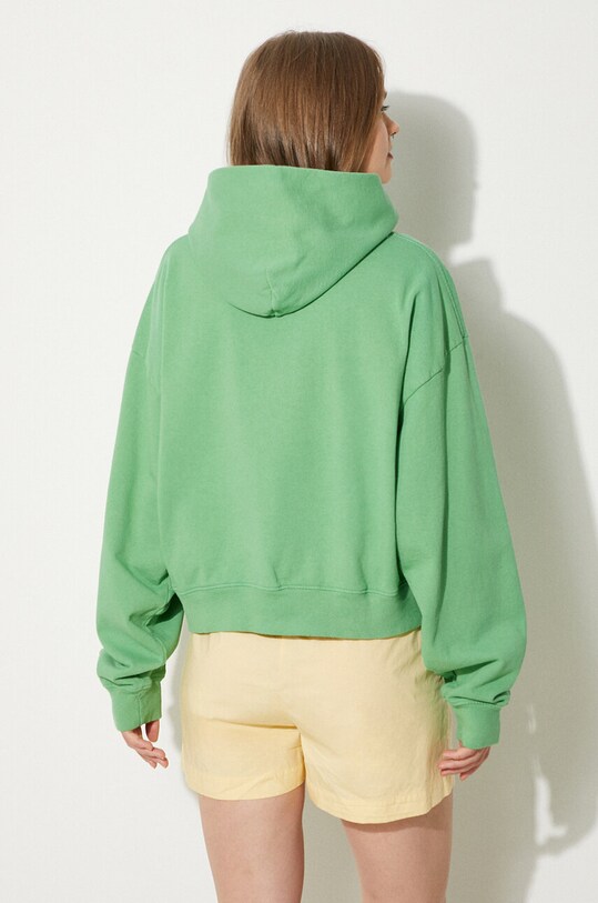 Одяг Бавовняна кофта Sporty & Rich SRHWC Cropped Hoodie WS070S405SV зелений