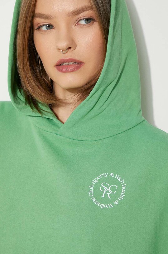 Бавовняна кофта Sporty & Rich SRHWC Cropped Hoodie WS070S405SV