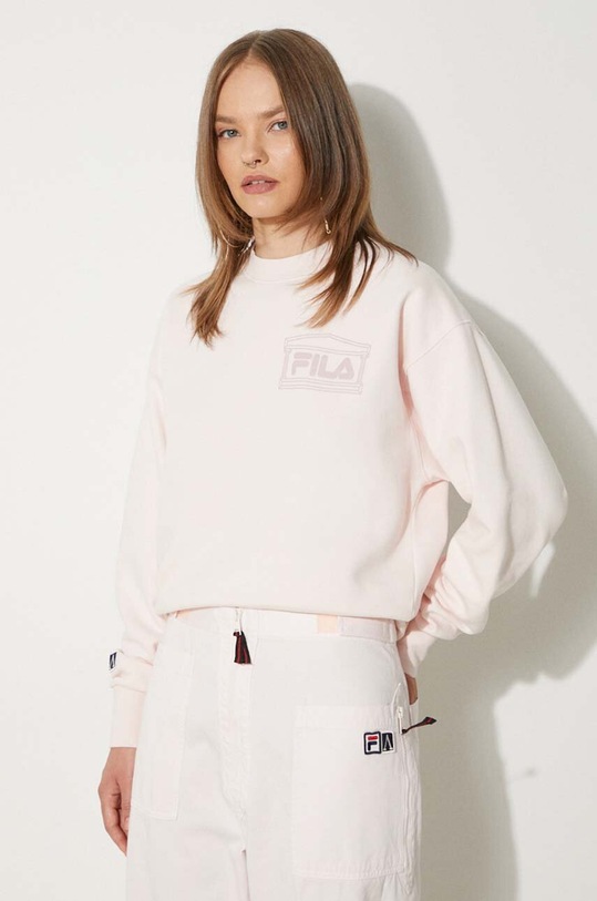 Fila hanorac de bumbac Fila x Aries 42PS24ST010122270227 roz