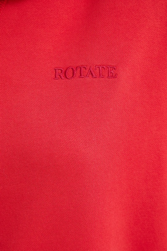 Βαμβακερή μπλούζα Rotate Sweat Hoodie 1124731292 κόκκινο
