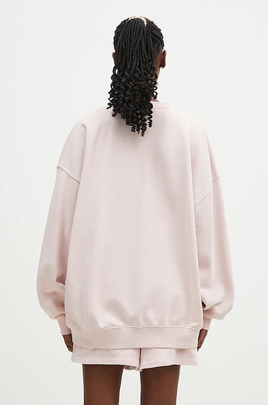 Îmbrăcăminte Rotate hanorac de bumbac Logo Crewneck 1125031011 roz