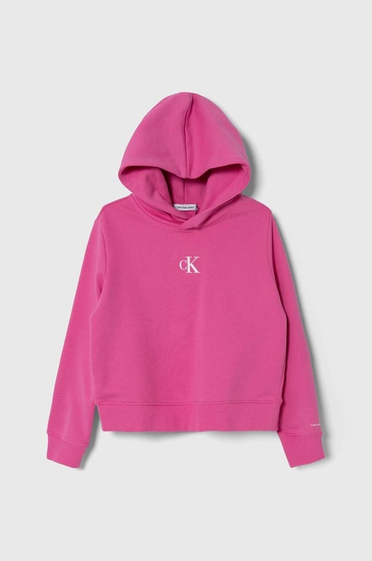 Дитяча кофта Calvin Klein Jeans з капюшоном рожевий IG0IG02139.PPYH