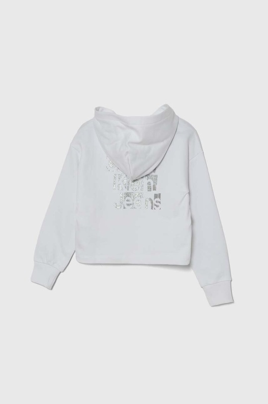 Dětská bavlněná mikina Calvin Klein Jeans IG0IG02304.128.176.PPYH bílá SS24