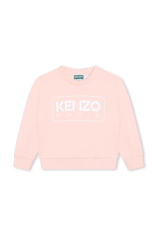 Kenzo Kids hanorac de bumbac pentru copii print roz K60238.
