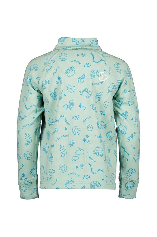 Дитяча кофта Didriksons JADIS PR KIDS FZ 505299 бірюзовий SS24