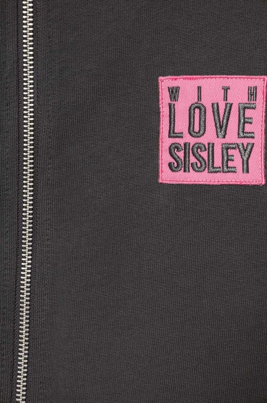 Dziewczynka Sisley bluza bawełniana dziecięca 3J68X500X.G.Seasonal szary
