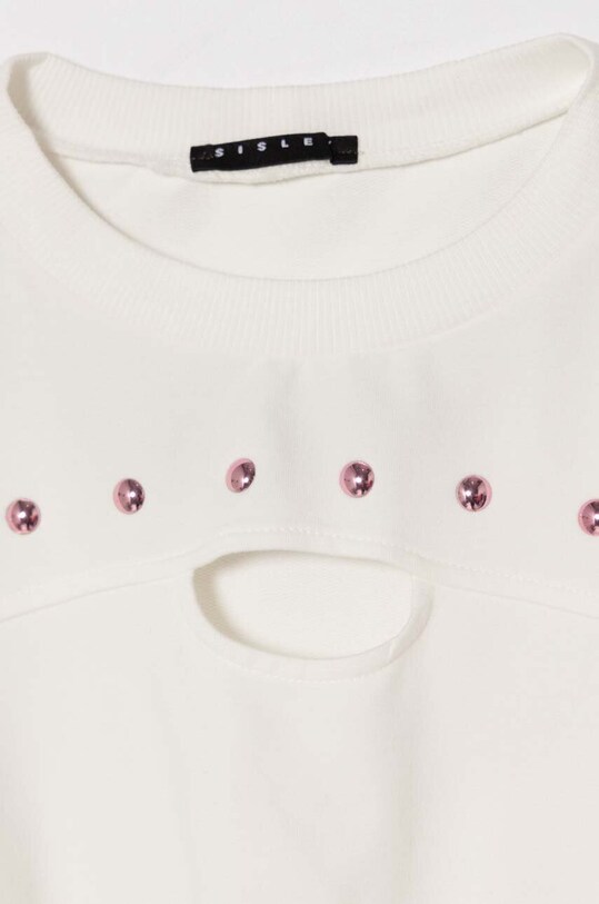 Девочка Детская кофта Sisley 3MDUX103U.G.Seasonal белый
