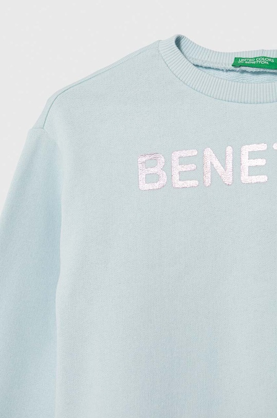 Dziewczynka United Colors of Benetton bluza bawełniana dziecięca 3J68C10H6.G.Seasonal niebieski