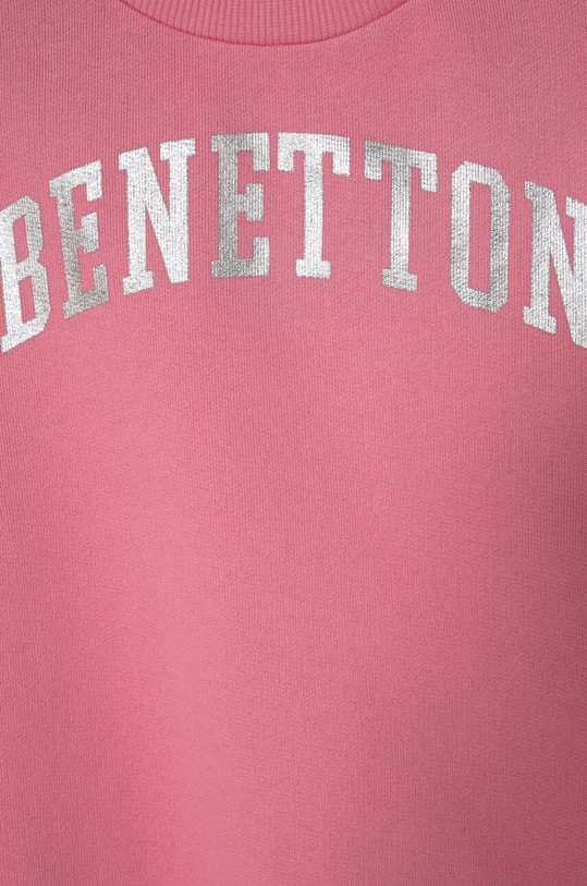 Dziewczynka United Colors of Benetton bluza bawełniana dziecięca 3J68C10H6.G.Seasonal różowy