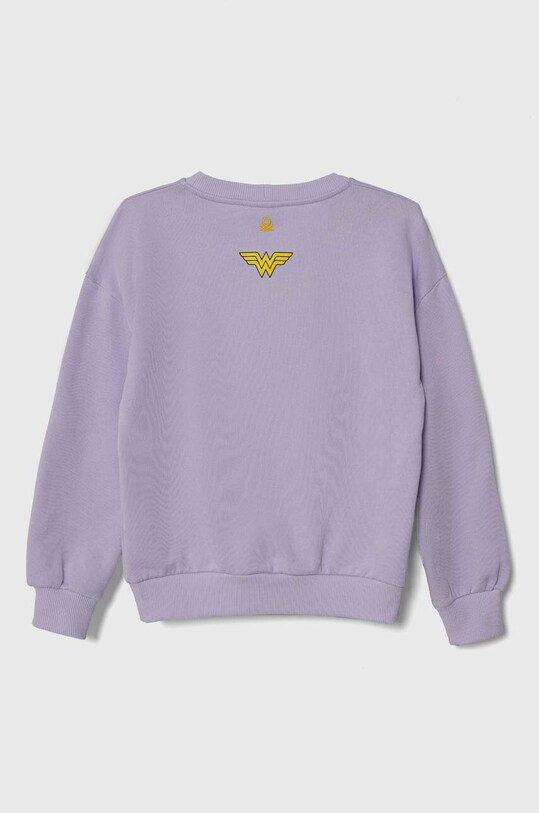 United Colors of Benetton gyerek melegítőfelső pamutból 3J68C10IN.G.Seasonal lila SS24