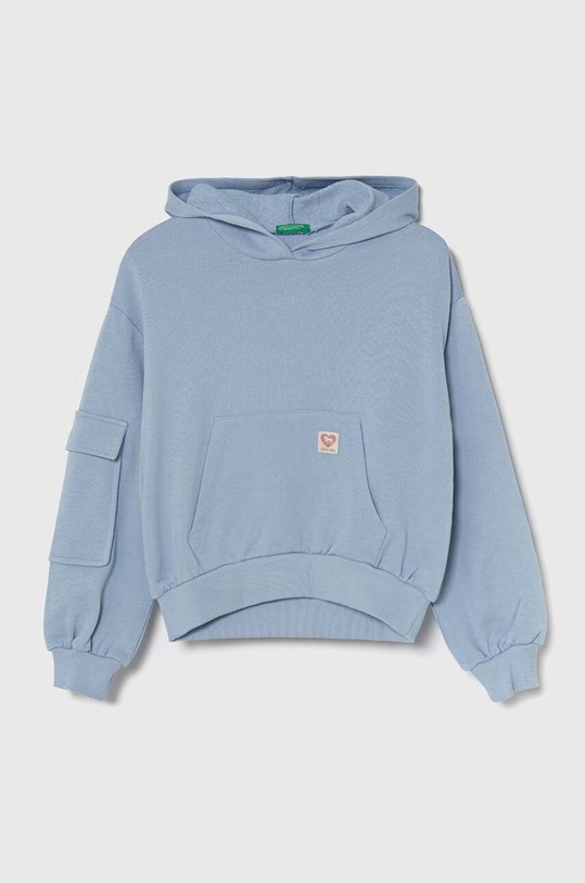 United Colors of Benetton bluza bawełniana dziecięca bawełna niebieski 3J68C203K.G.Seasonal