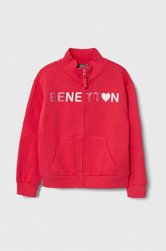 United Colors of Benetton felpa in cotone bambino/a sovrastampa rosa 3J68C503O.G.Seasonal
