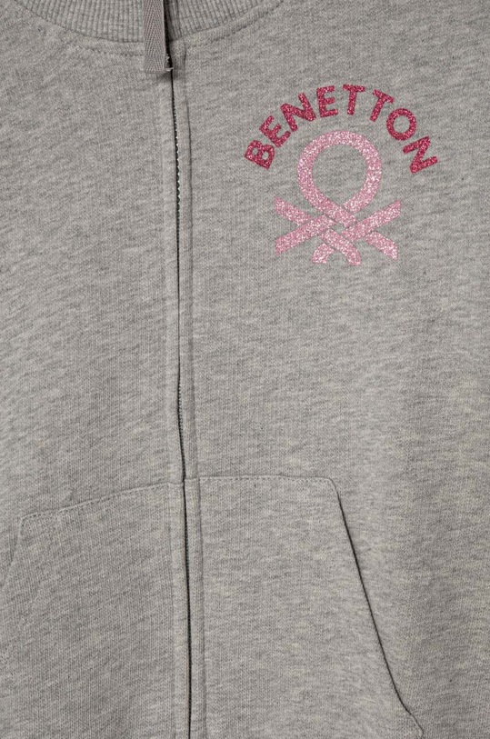 Dziewczynka United Colors of Benetton bluza bawełniana dziecięca 3J68C503O.G.Seasonal szary