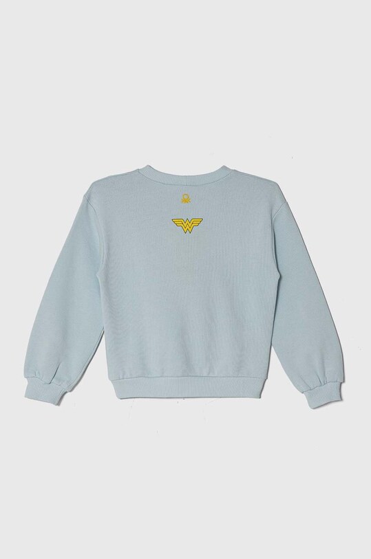 United Colors of Benetton bluza bawełniana dziecięca x DC 3J68G10EA.P.Seasonal niebieski SS24