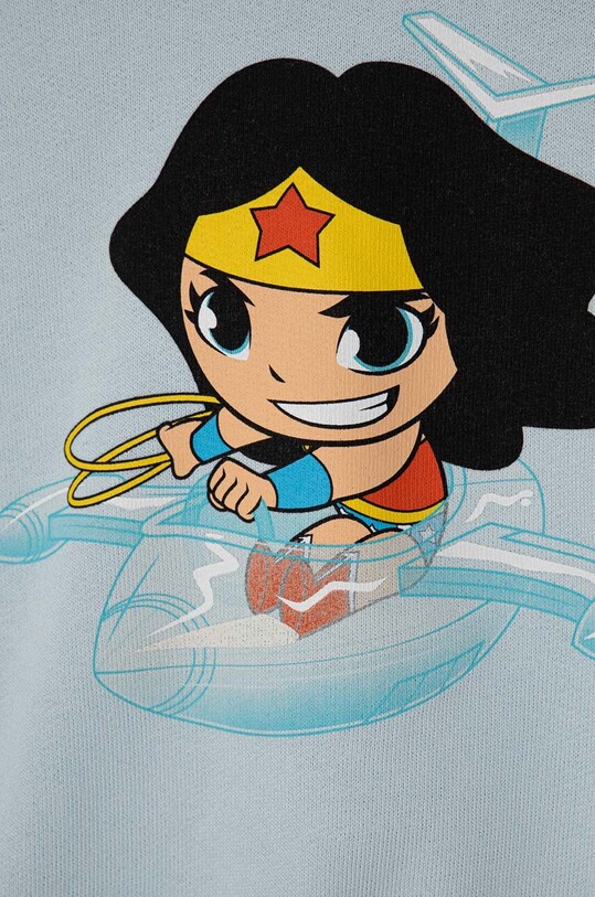 Dziewczynka United Colors of Benetton bluza bawełniana dziecięca x DC 3J68G10EA.P.Seasonal niebieski