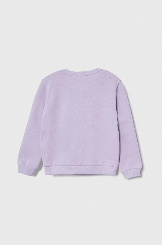 United Colors of Benetton bluza bawełniana dziecięca 3J70G10D3.P.Seasonal fioletowy SS24