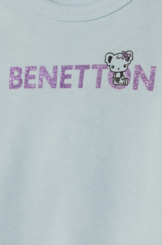 Dziewczynka United Colors of Benetton bluza bawełniana dziecięca 3J70G10D3.P.Seasonal niebieski