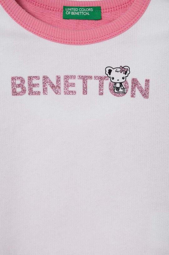 Dziewczynka United Colors of Benetton bluza bawełniana dziecięca 3J70G10D3.P.Seasonal różowy