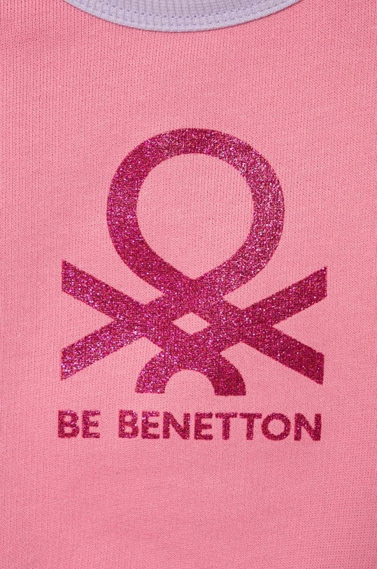 Dziewczynka United Colors of Benetton bluza bawełniana dziecięca 3J70G10D3.P.Seasonal różowy