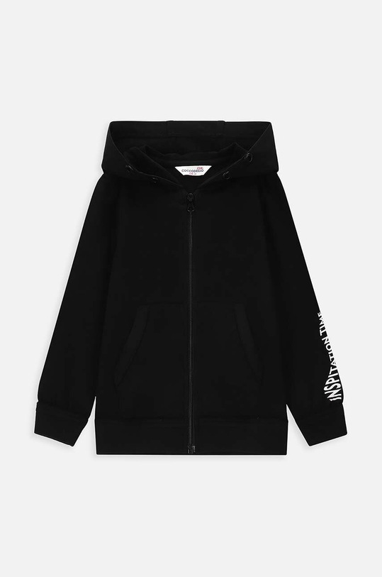 Detská mikina Coccodrillo s elastanom čierna WC4132401VGA