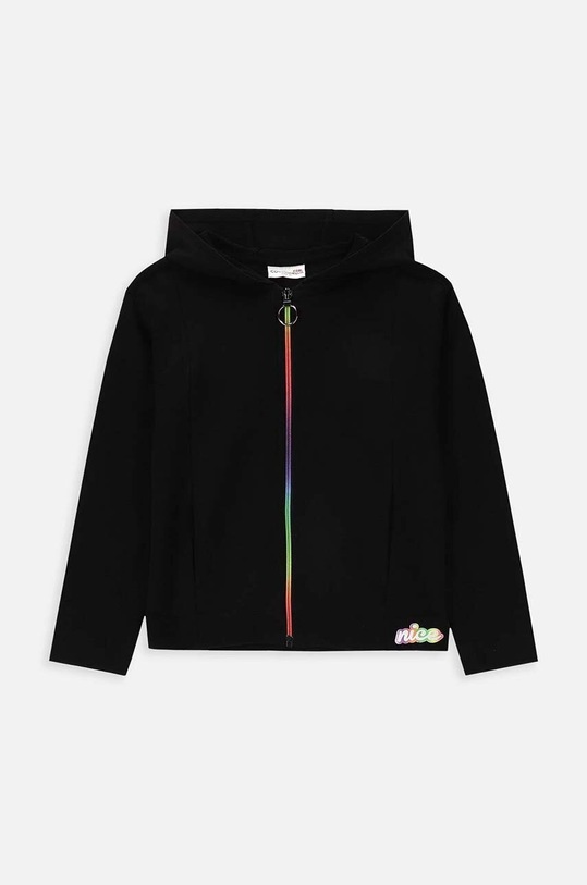 Dječja pamučna dukserica Coccodrillo pamuk crna WC4132401JPK