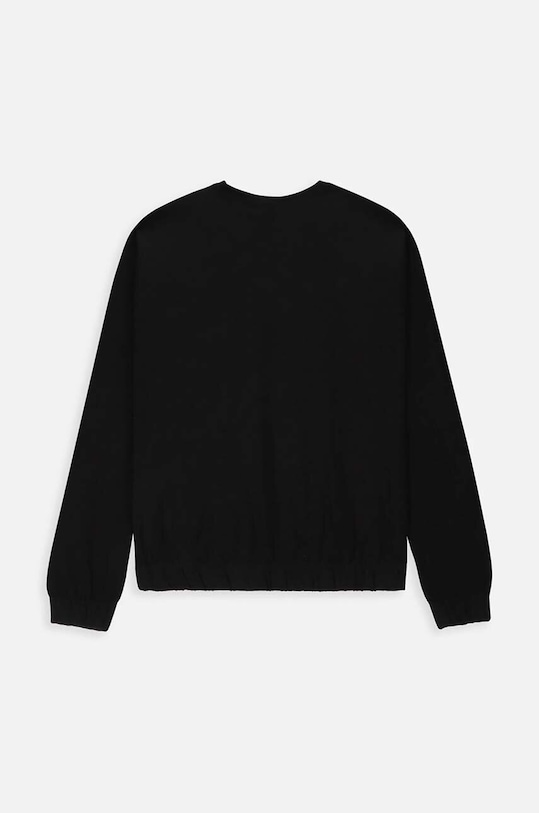 Дитяча бавовняна кофта Coccodrillo WC4143102LGD чорний SS24