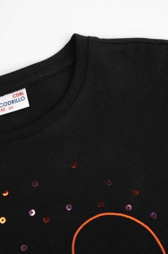 Дівчинка Дитяча бавовняна кофта Coccodrillo WC4143102LGD чорний