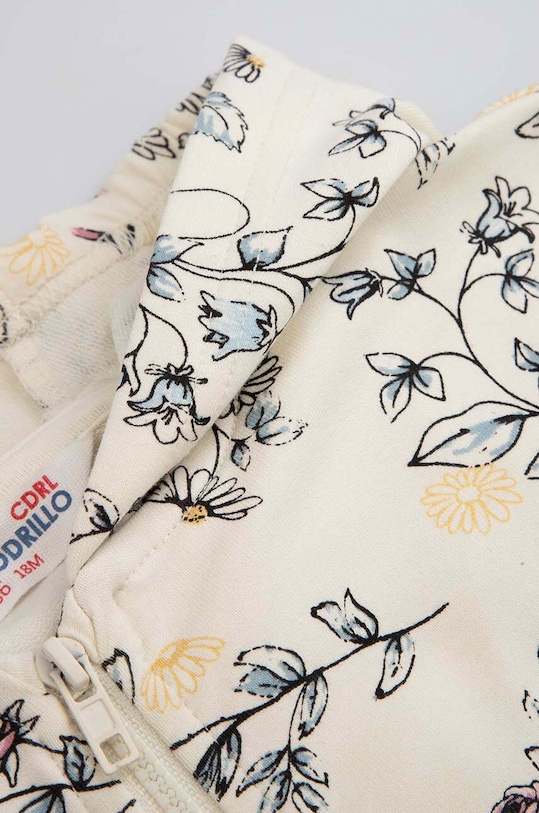 Dziewczynka Coccodrillo bluza niemowlęca WC4132401GPN beżowy