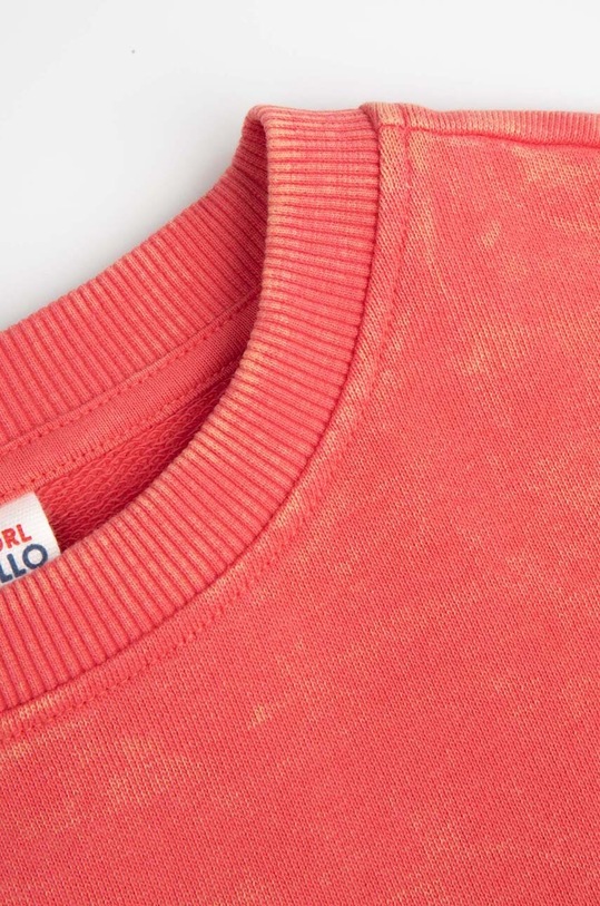 DÍVKA Dětská bavlněná mikina Coccodrillo WC4132101OWJ červená