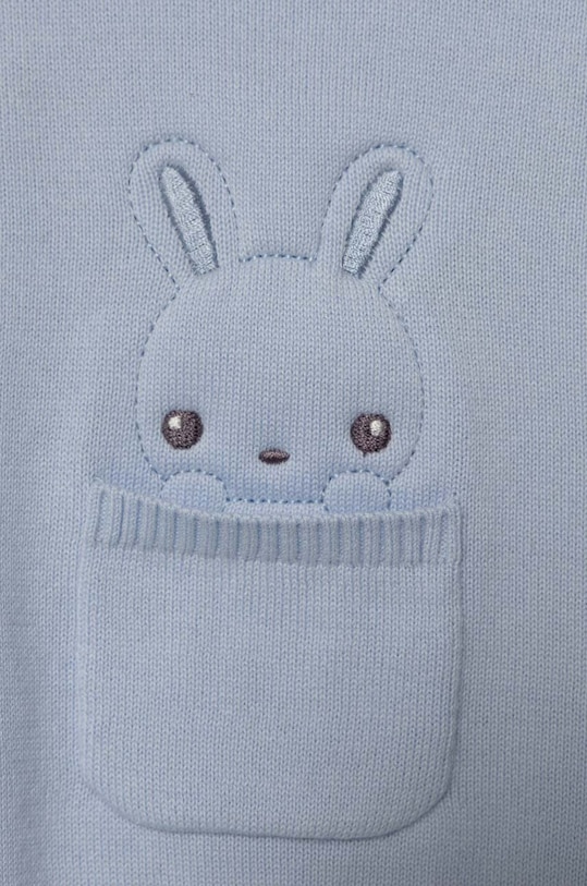 DÍVKA Dětský bavlněný svetr United Colors of Benetton 10C1B100W.W.Seasonal modrá