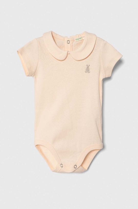 United Colors of Benetton body bawełniane niemowlęce Produkt niemowlęcy pomarańczowy 3I9WMB112.W.Seasonal