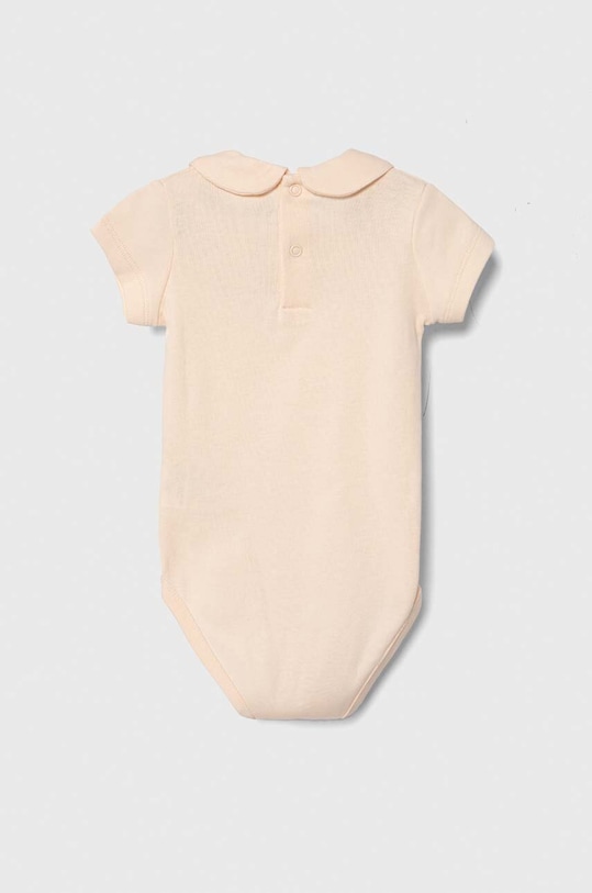 United Colors of Benetton body bawełniane niemowlęce 3I9WMB112.W.Seasonal pomarańczowy SS24