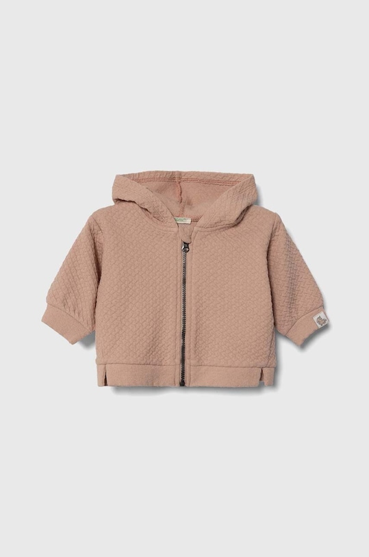 Кофта для немовлят United Colors of Benetton з капюшоном рожевий 3NDKA5013.W.Seasonal