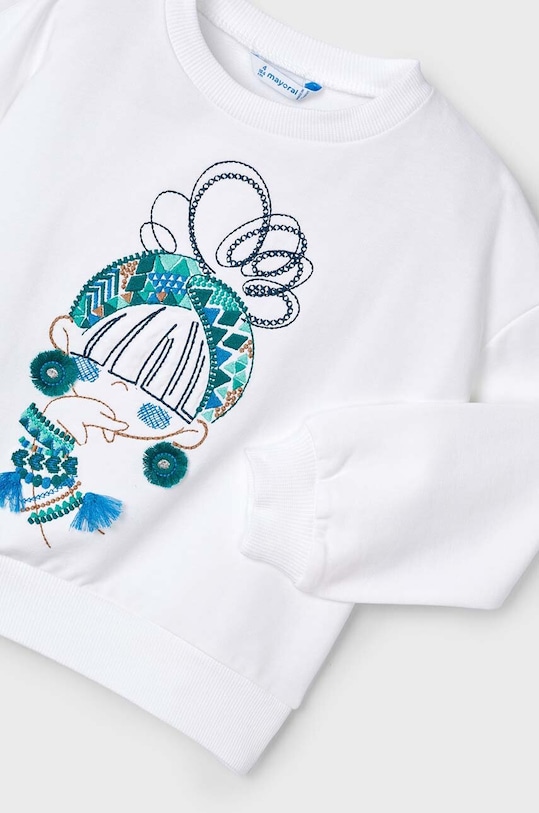 Dziewczynka Mayoral bluza dziecięca 3469.6G.Mini.PPYH biały