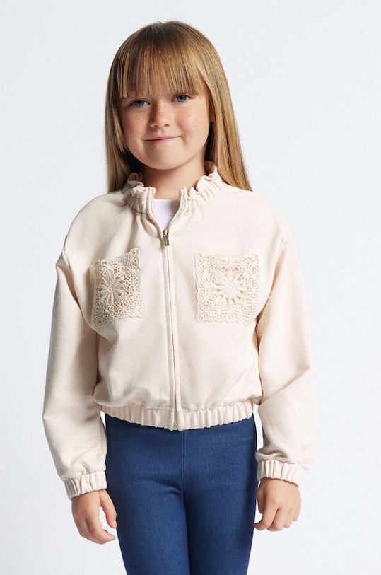 Mayoral bluza dziecięca 3476.6F.Mini.PPYH beżowy