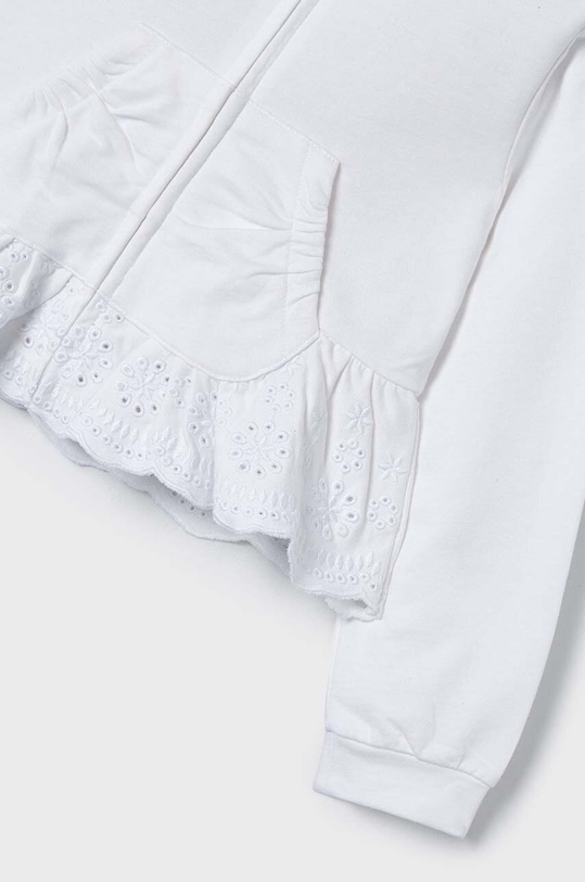 Mayoral bluza bawełniana dziecięca biały 3477.6H.Mini.PPYH
